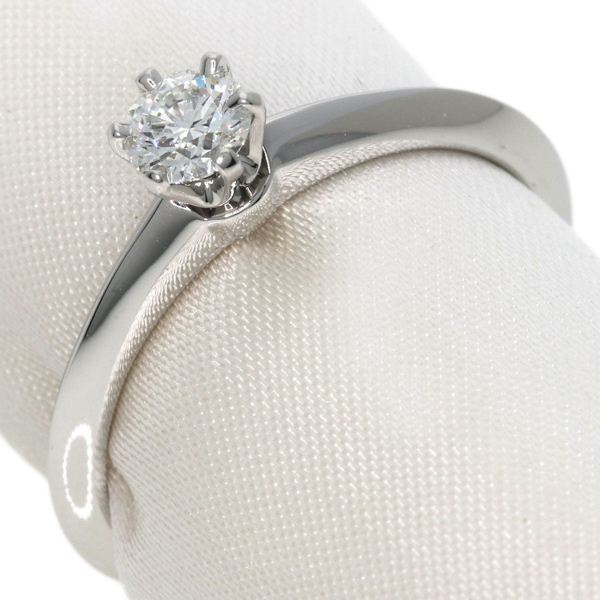 TIFFANY&Co.   Ring Solitaire Knife Edge Diamond Platinum PT950 Ladies