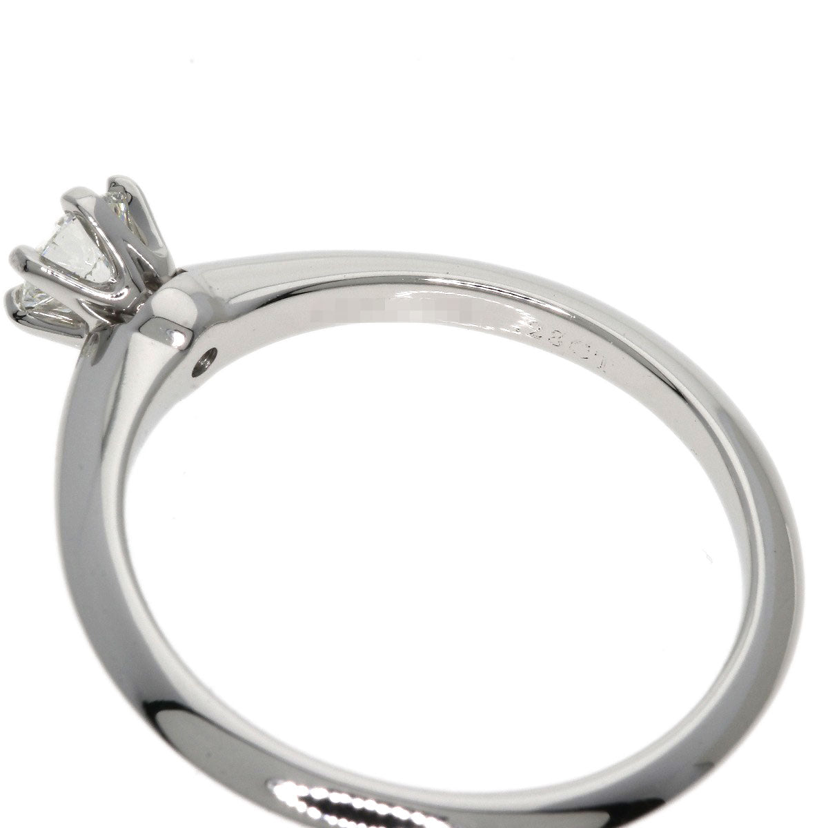 TIFFANY&Co.   Ring Solitaire Knife Edge Diamond Platinum PT950 Ladies