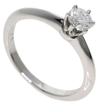 TIFFANY&Co. Solitaire Knife Edge Diamond Ring Platinum PT950 Ladies [Used]