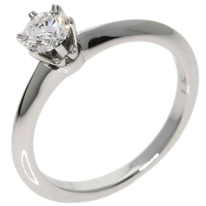 TIFFANY&Co. Solitaire Knife Edge Diamond Ring Platinum PT950 Ladies [Used]
