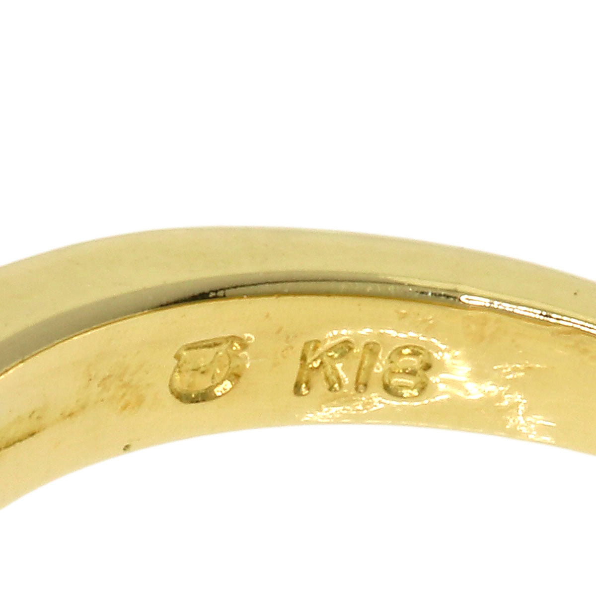 MIKIMOTO Akoya Pearl Pearl Enamel Diamond Ring K18 Yellow Gold Ladies [Used]