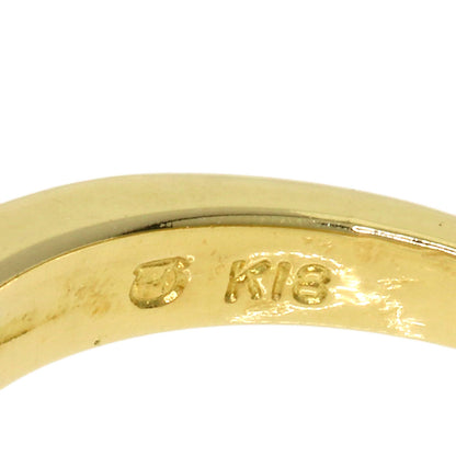 MIKIMOTO Akoya Pearl Pearl Enamel Diamond Ring K18 Yellow Gold Ladies [Used]