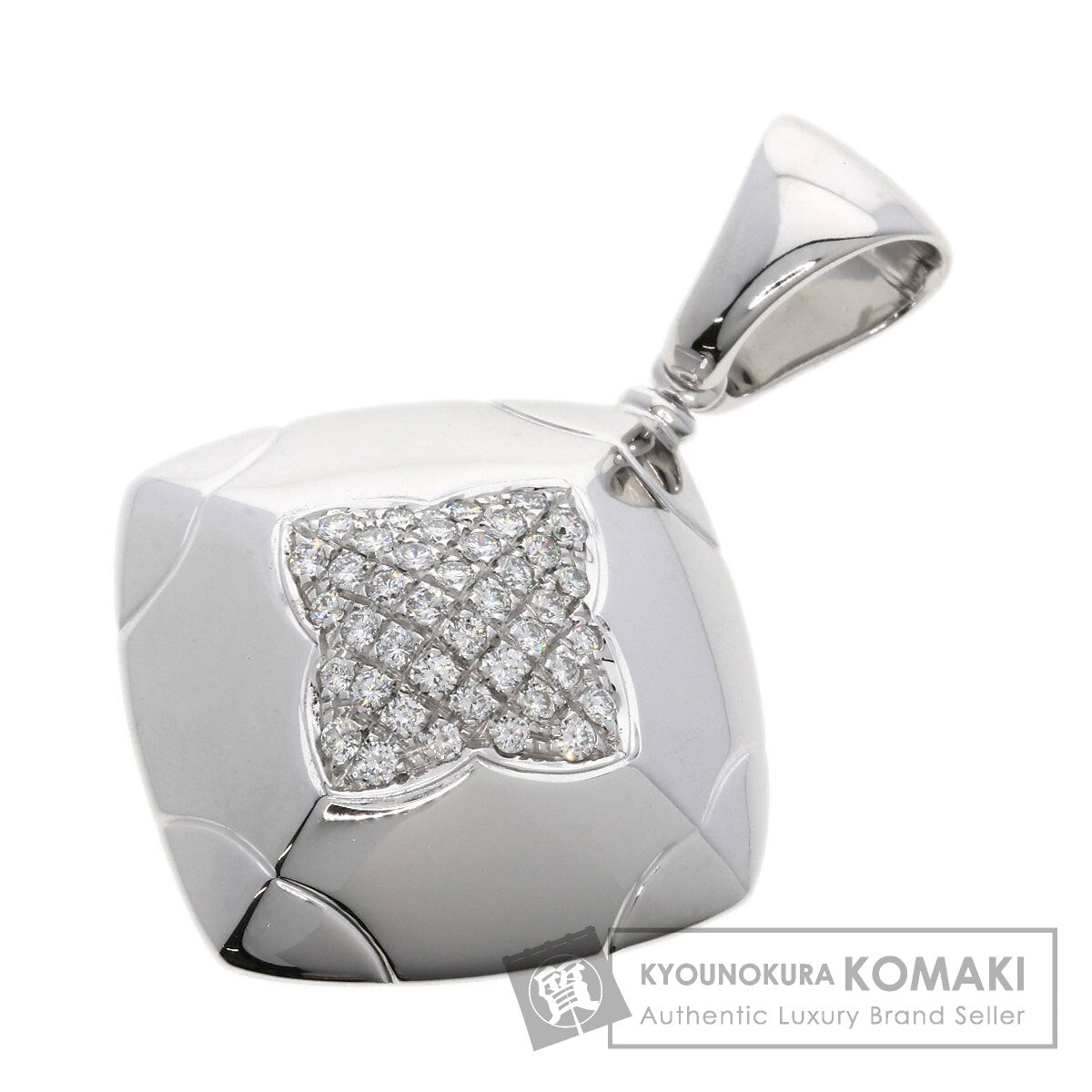 BVLGARI   Pendant top Pyramide Pavé Diamond K18 White Gold Ladies