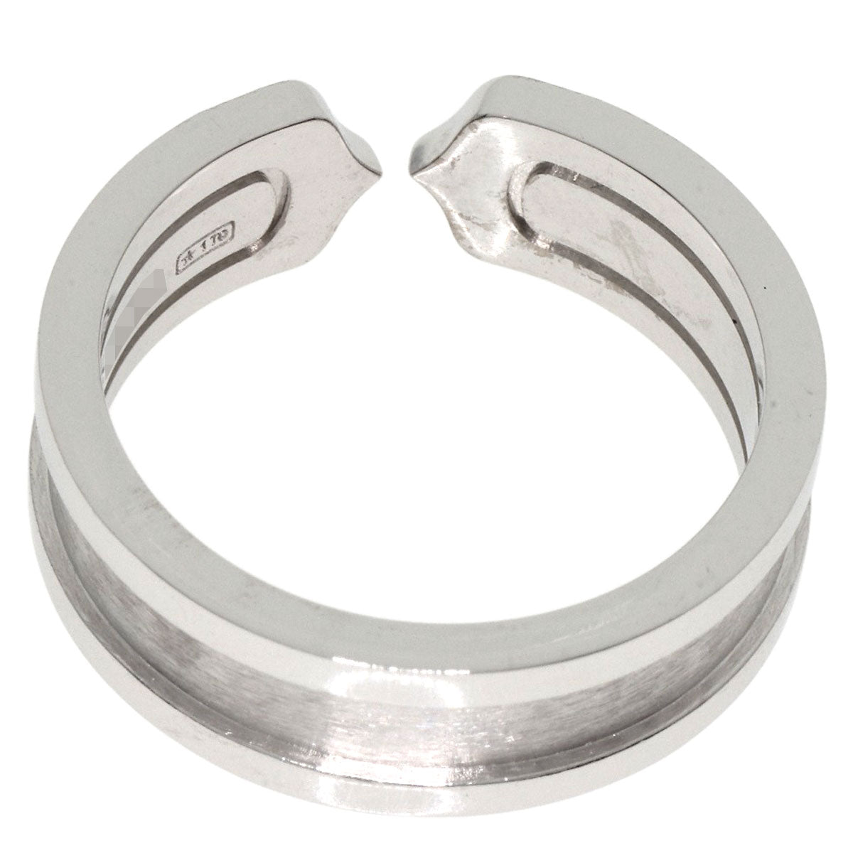 CARTIER   Ring C2 Diamond #56 K18 White Gold Ladies