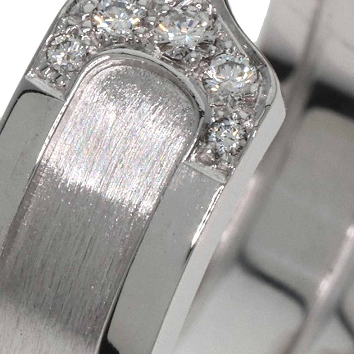 CARTIER   Ring C2 Diamond #56 K18 White Gold Ladies