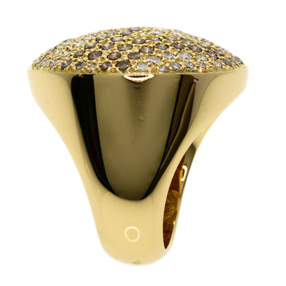 CARTIER   Ring Jouton Sauvage Pavé Diamond #52 K18 Yellow Gold Ladies