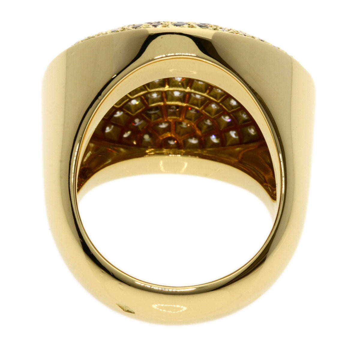 CARTIER   Ring Jouton Sauvage Pavé Diamond #52 K18 Yellow Gold Ladies