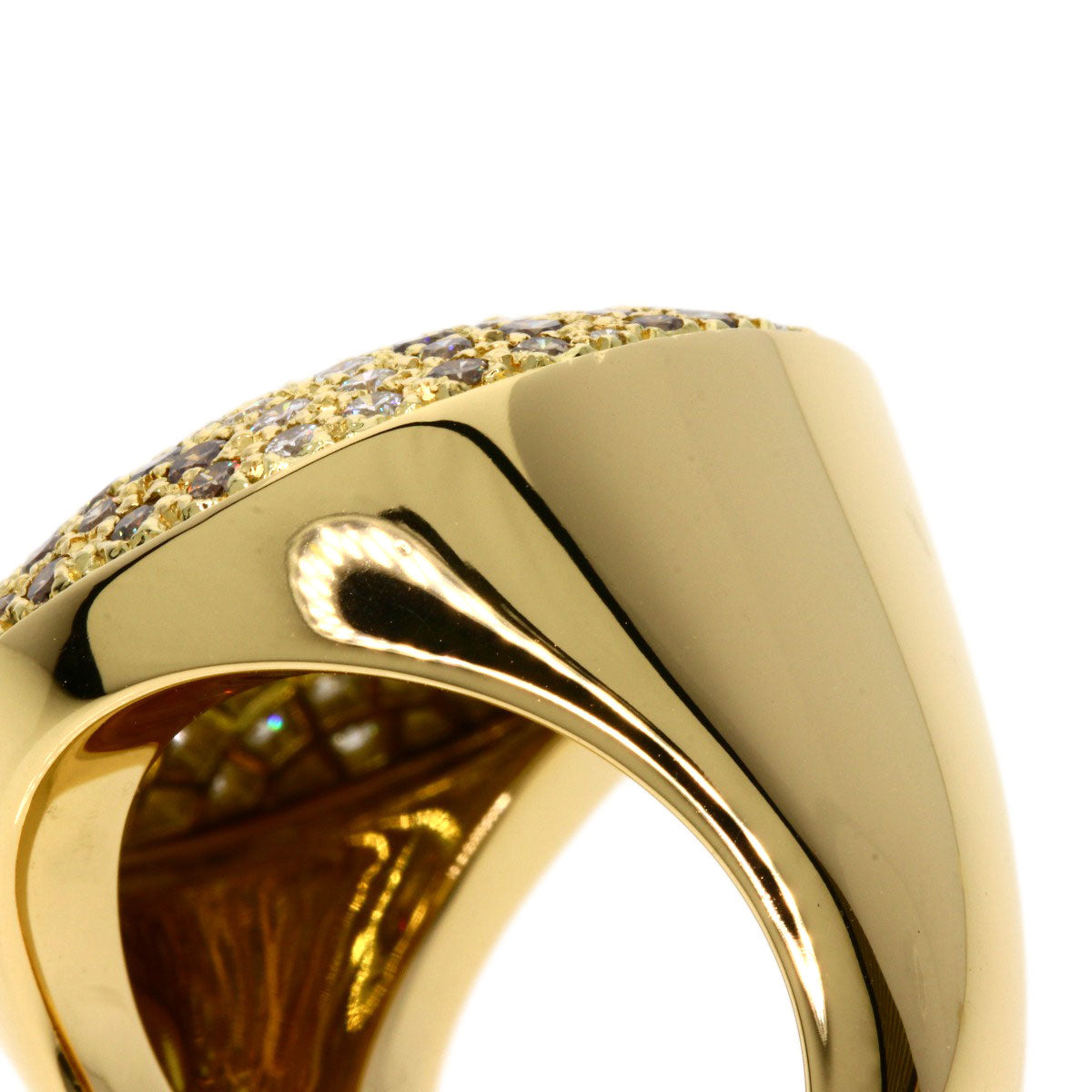 CARTIER   Ring Jouton Sauvage Pavé Diamond #52 K18 Yellow Gold Ladies