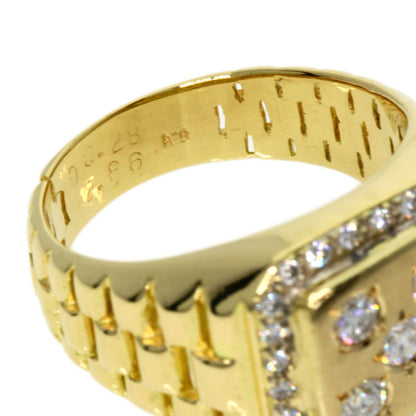 0.28ct Diamond Ring K18 Yellow Gold  11.72g　Ladies