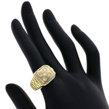 0.28ct Diamond Ring K18 Yellow Gold  11.72g　Ladies