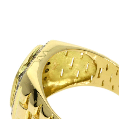 0.28ct Diamond Ring K18 Yellow Gold  11.72g　Ladies