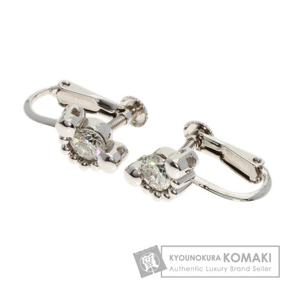 0.332ct Diamond Earring K14 White Gold PT900 4.5g　Ladies
