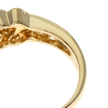 0.441ct Diamond Ring K18 Yellow Gold  3.7g　Ladies