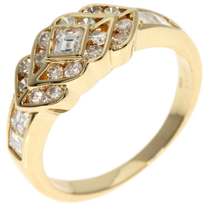 0.441ct Diamond Ring K18 Yellow Gold  3.7g　Ladies