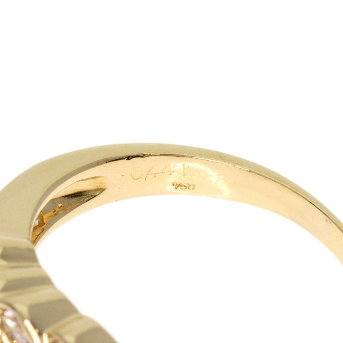 0.441ct Diamond Ring K18 Yellow Gold  3.7g　Ladies