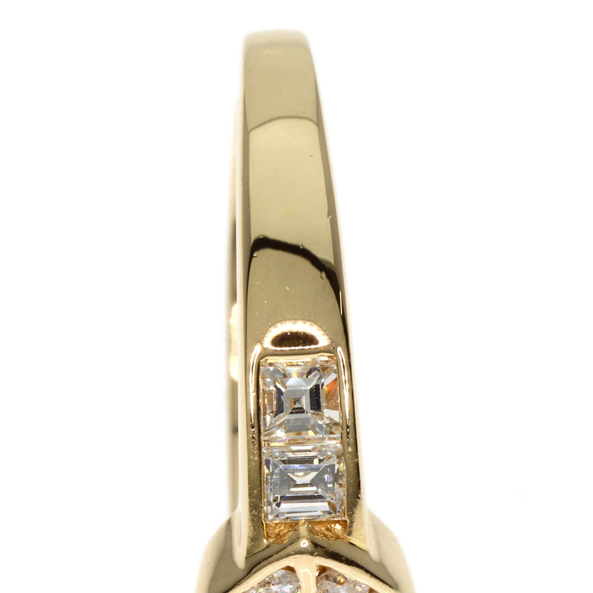 0.441ct Diamond Ring K18 Yellow Gold  3.7g　Ladies