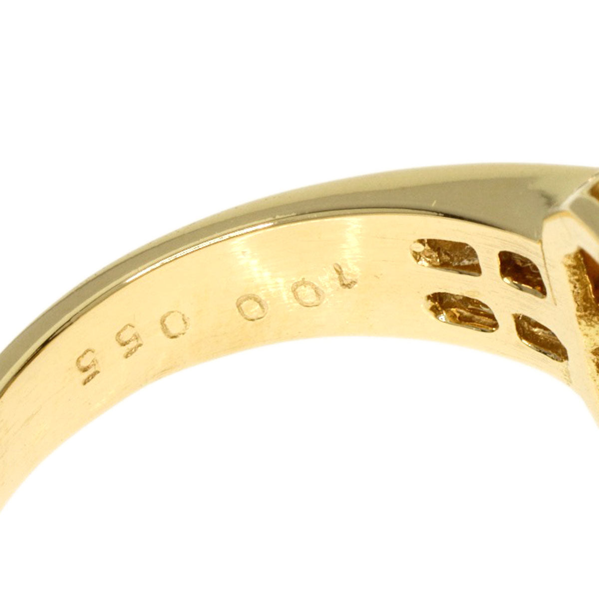 1ct Sapphire Diamond Ring K18 Yellow Gold  5.8g　Ladies
