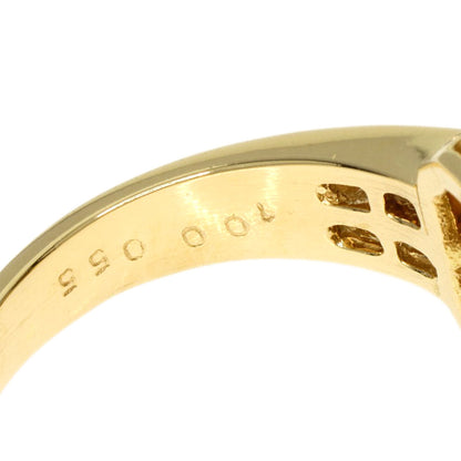 1ct Sapphire Diamond Ring K18 Yellow Gold  5.8g　Ladies