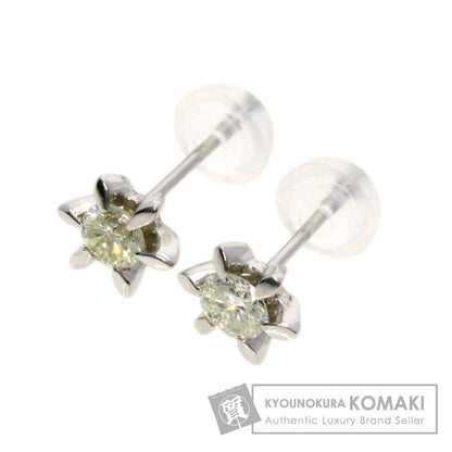 0.223ct Diamond earring Platinum  1.4g　Ladies