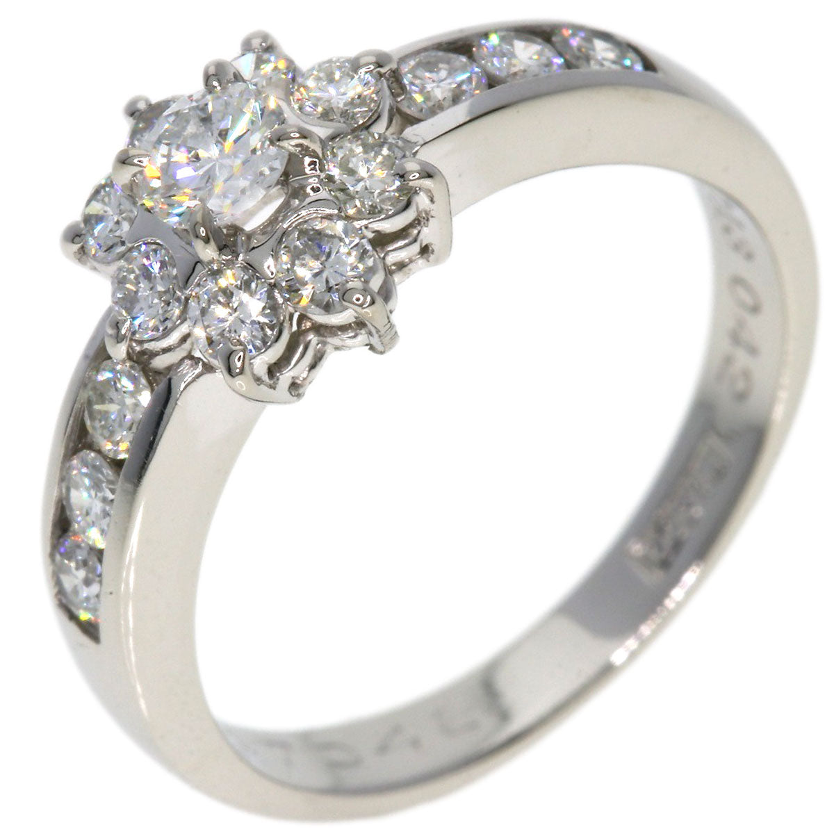 0.13ct Diamond Ring Platinum PT900  3.7g　Ladies