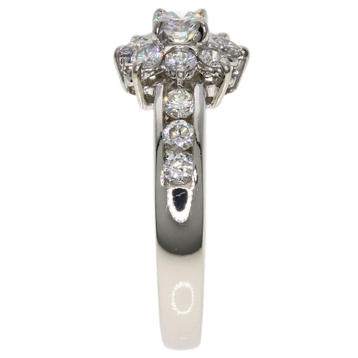 0.13ct Diamond Ring Platinum PT900  3.7g　Ladies