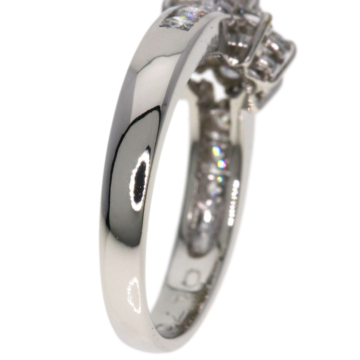0.13ct Diamond Ring Platinum PT900  3.7g　Ladies