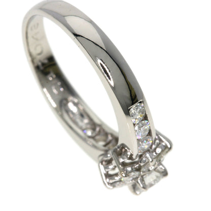 0.13ct Diamond Ring Platinum PT900  3.7g　Ladies