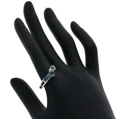 0.8ct Tourmaline Diamond Ring Platinum PT950  5.4g　Ladies