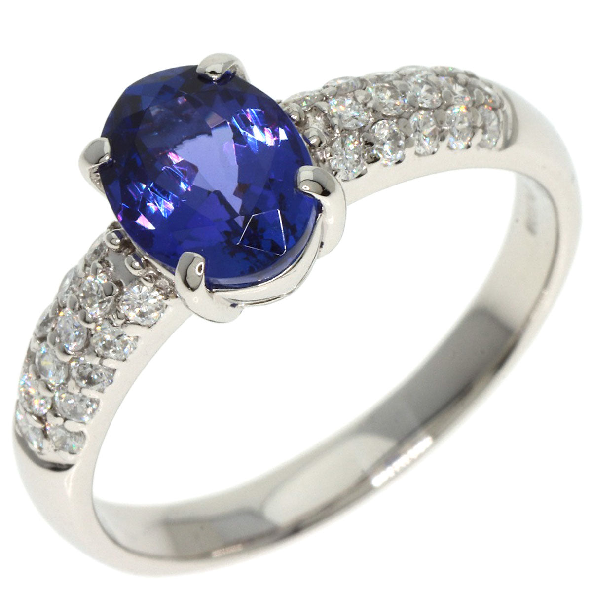 1.78ct Tanzanite Diamond Ring Platinum PT900  6.1g　Ladies