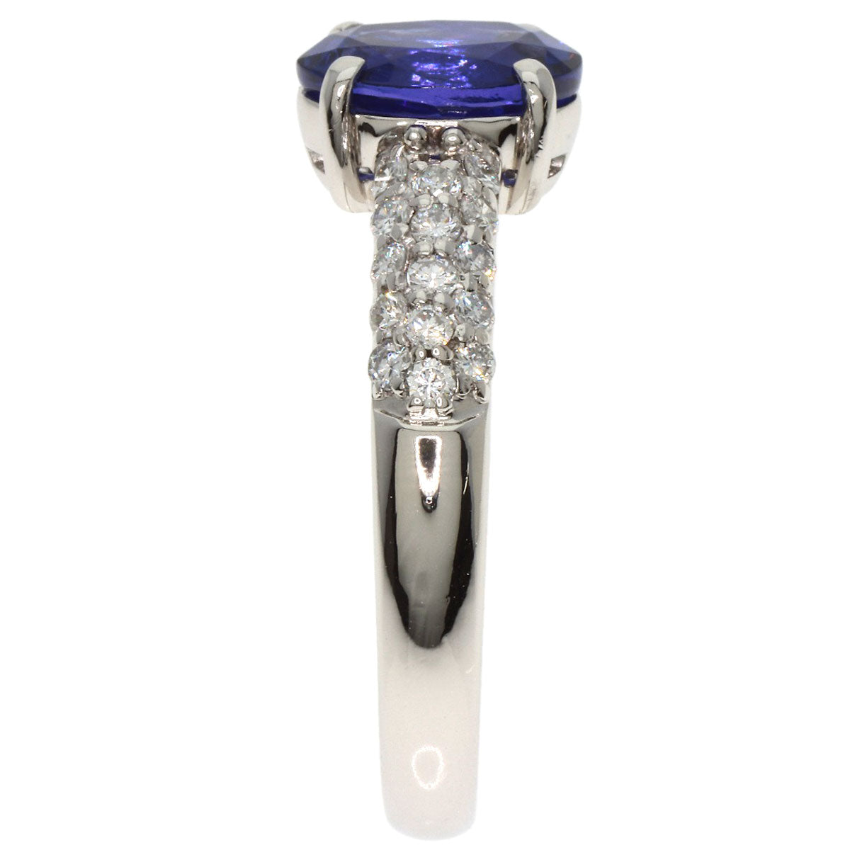 1.78ct Tanzanite Diamond Ring Platinum PT900  6.1g　Ladies