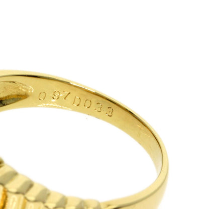 0.97ct Sapphire Diamond Ring K18 Yellow Gold  4.8g　Ladies