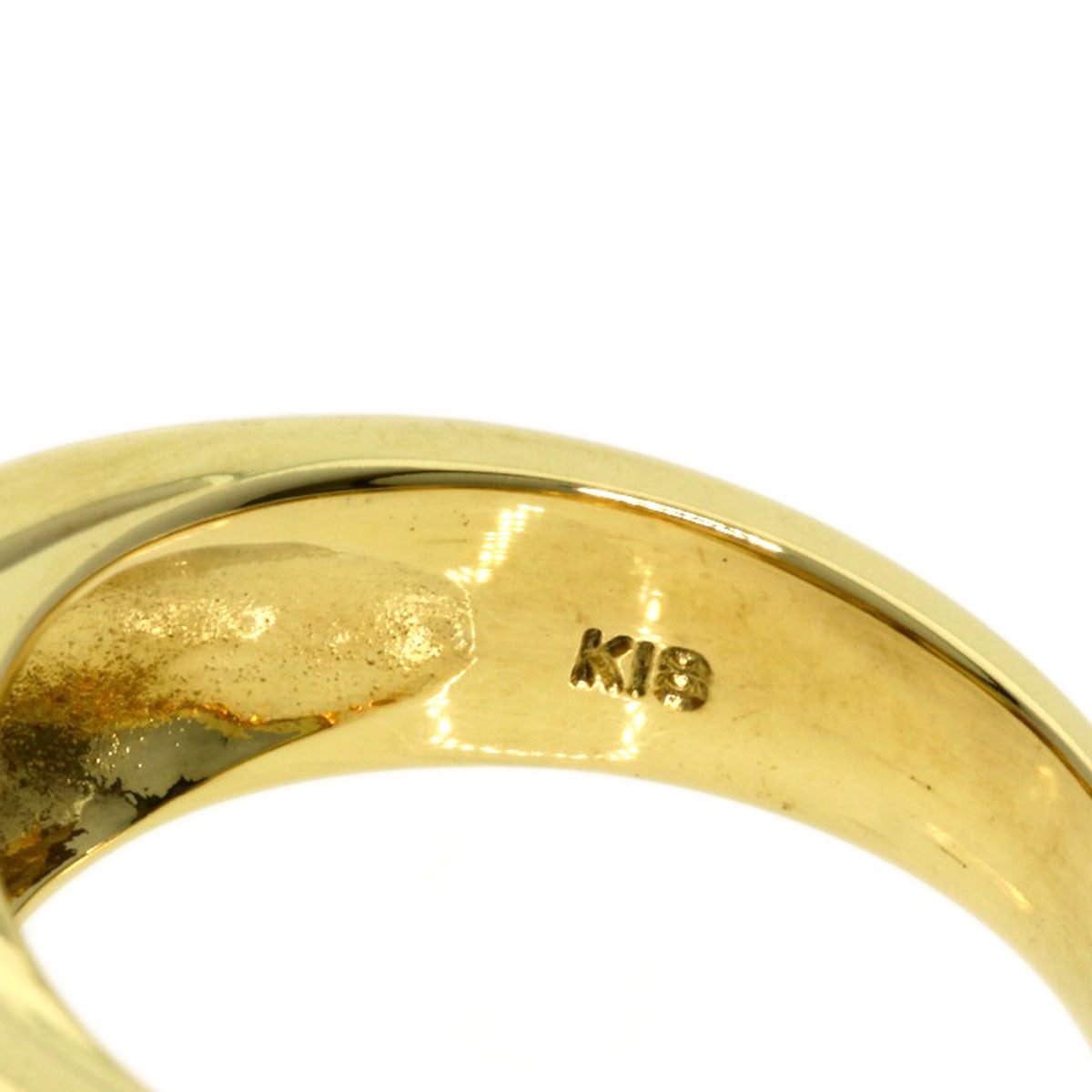 0.55ct Pearl Pearl Diamond Ring K18 Yellow Gold  8.6g　Ladies