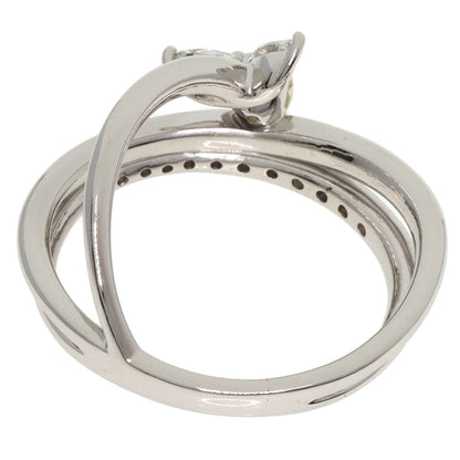 0.413ct Yellow diamond Ring Platinum PT900  11.46g　Ladies