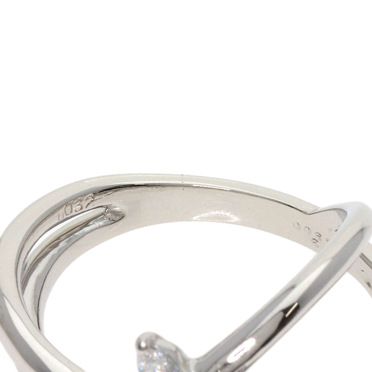 0.413ct Yellow diamond Ring Platinum PT900  11.46g　Ladies