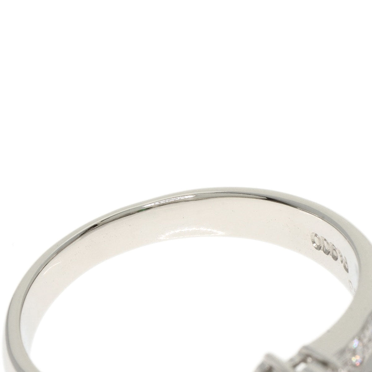 0.4ct Chrome Tourmaline Diamond Ring Platinum PT900  6.5g　Ladies