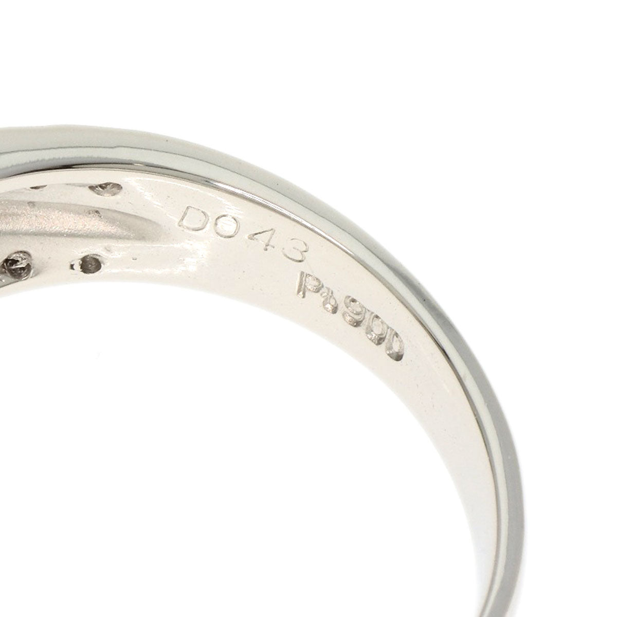 0.4ct Chrome Tourmaline Diamond Ring Platinum PT900  6.5g　Ladies