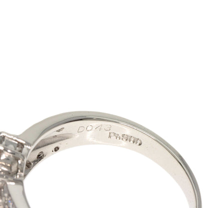 0.4ct Chrome Tourmaline Diamond Ring Platinum PT900  6.5g　Ladies