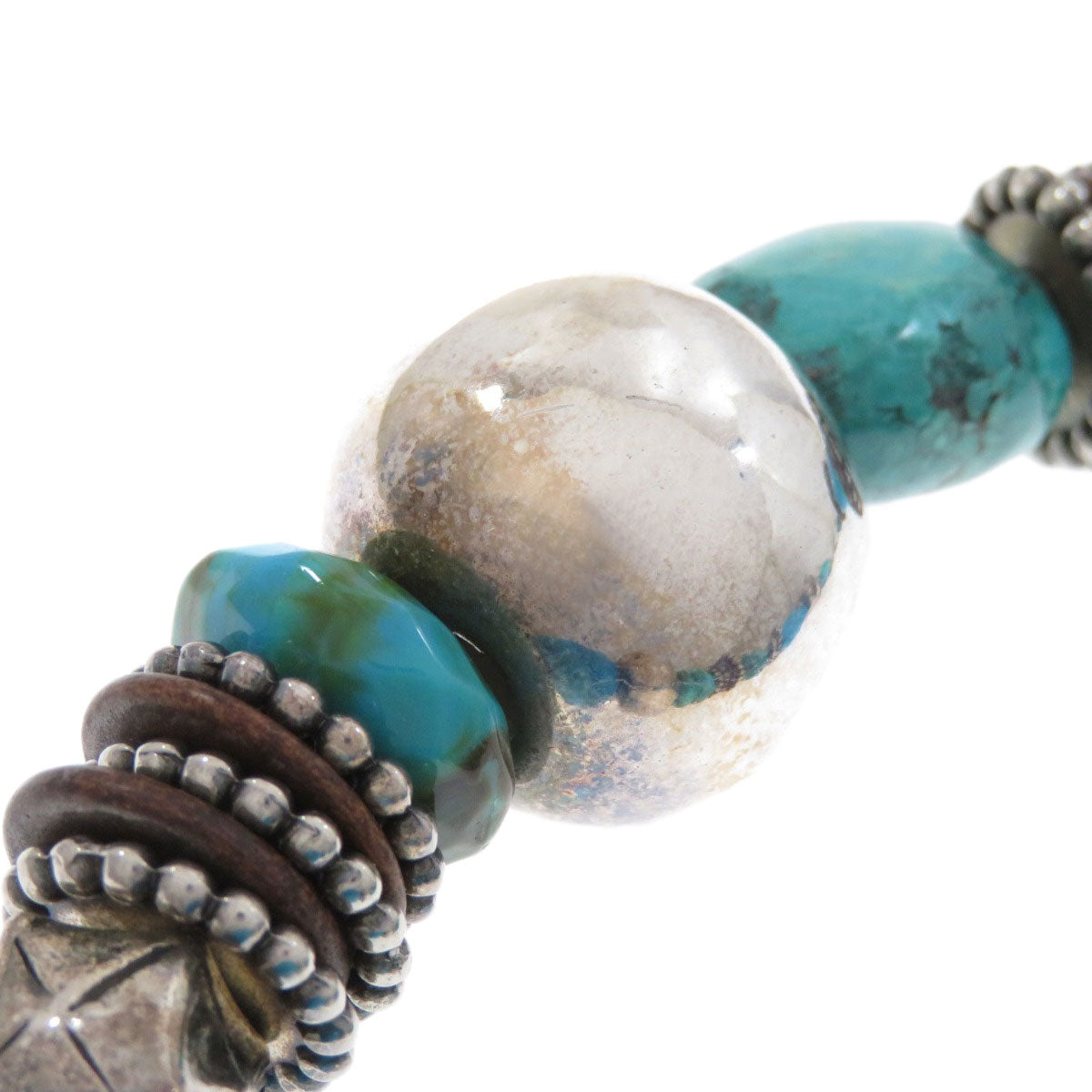 Turquoise Bracelet 2-piece set Necklace Metal 164.7g　Ladies