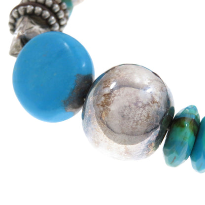 Turquoise Bracelet 2-piece set Necklace Metal 164.7g　Ladies
