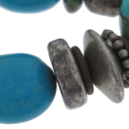 Turquoise Bracelet 2-piece set Necklace Metal 164.7g　Ladies