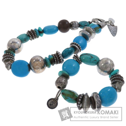 Turquoise Bracelet 2-piece set Necklace Metal 164.7g　Ladies