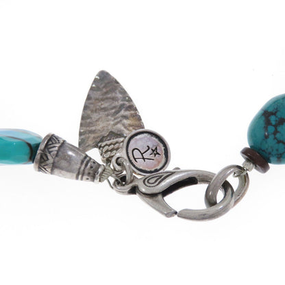 Turquoise Bracelet 2-piece set Necklace Metal 164.7g　Ladies
