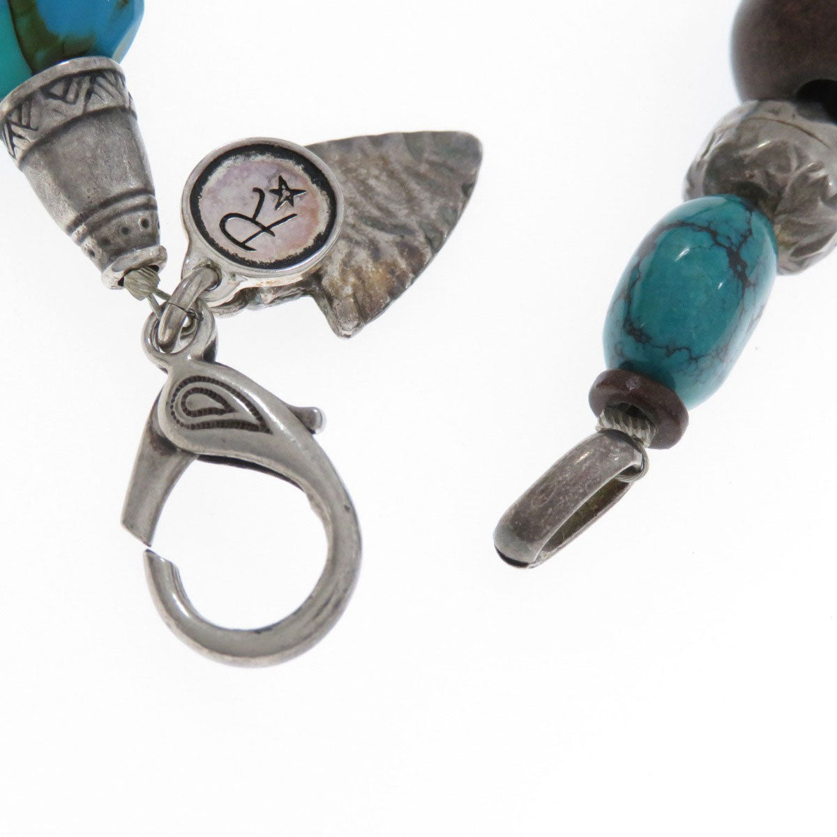 Turquoise Bracelet 2-piece set Necklace Metal 164.7g　Ladies