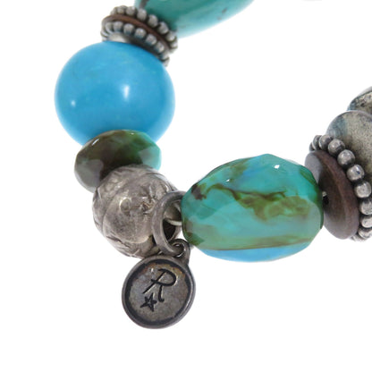Turquoise Bracelet 2-piece set Necklace Metal 164.7g　Ladies