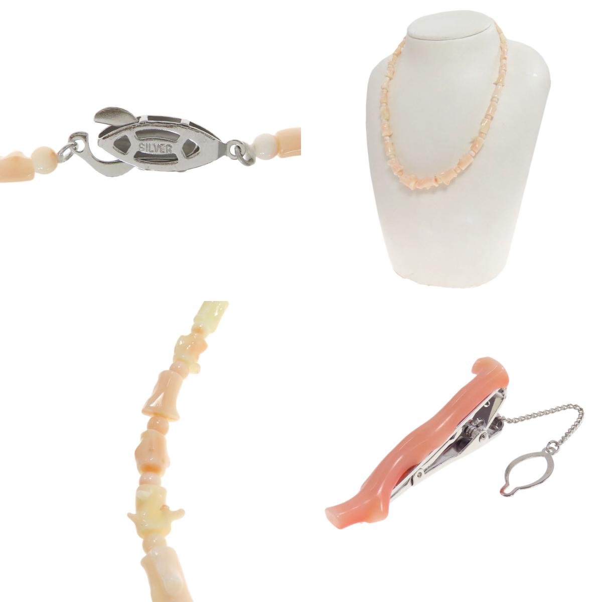 Turquoise Coral Coral 5 piece set Necklace Metal 53.1g　Ladies