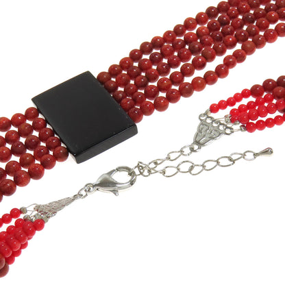 Turquoise Coral Coral 5 piece set Necklace Metal 53.1g　Ladies