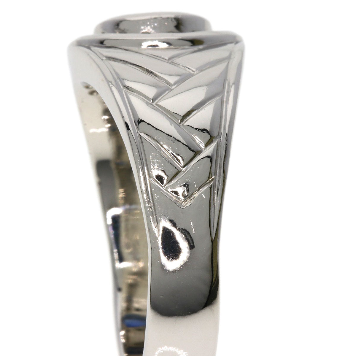 1.1ct Sapphire Diamond Ring Platinum PT900 16.7g　Ladies