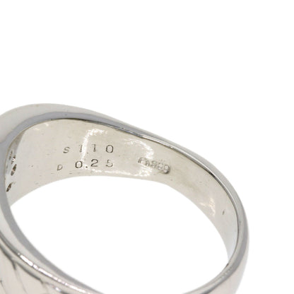 1.1ct Sapphire Diamond Ring Platinum PT900 16.7g　Ladies