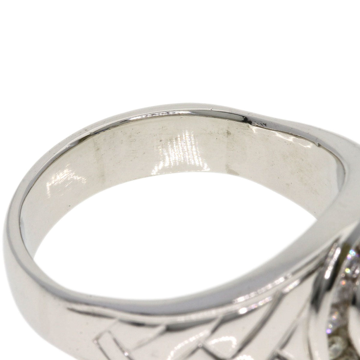 1.1ct Sapphire Diamond Ring Platinum PT900 16.7g　Ladies