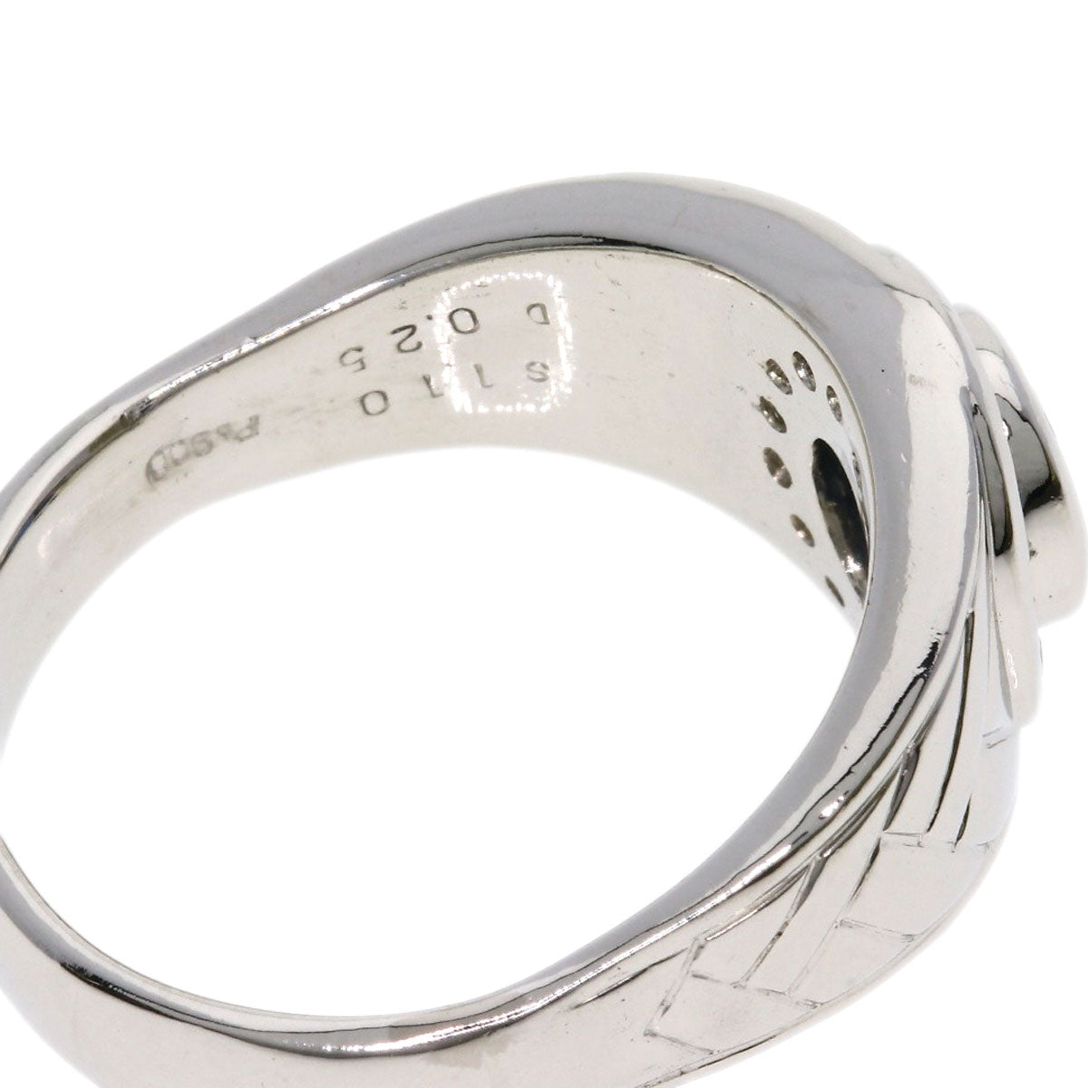 1.1ct Sapphire Diamond Ring Platinum PT900 16.7g　Ladies